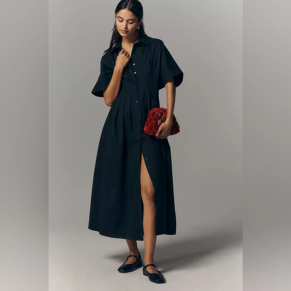 Anthropologie The Tobie Shirt Dress by Exquise - Picture 1 of 2